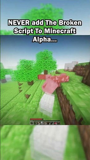 NEVER Add The Broken Script To Alpha Minecraft...