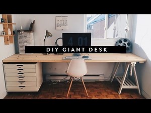 DIY GIANT HOME OFFICE DESK