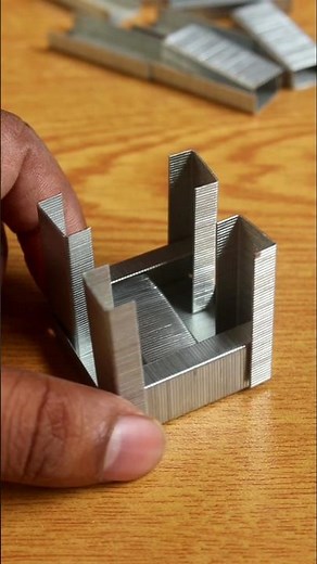 Ingenious idea from stapler pin! how to make cube #diy #ideas #creative