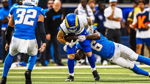 HIGHLIGHTS: Rams QB Stetson Bennett finds WR Drake Stoops for a quick first down against the Chargers