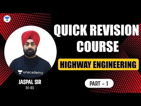 S01 | Quick Revision Course on Highway Engineering | GATE | Jaspal Sir (Ex-IES) #gate2023 #gate2024