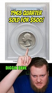 44K views · 967 reactions | 1965 QUARTER WORTH OVER $500 DOLLARS! #diggindave #coincollecting #numismatics #coins #coin #coinrollhunting #quarter #quarters #valuablecoins | Diggin Dave | Facebook