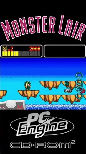 Monster Lair CD-Rom PC-Engine @retroarcab #retroarcab #pc-engine #Shorts