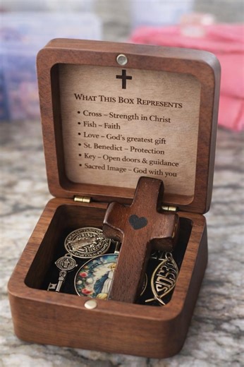 Thinking of You Gift Christian Encouragement Gift Box You Are Loved Cross Gift Sympathy Gift for Hard Times Faith Keepsake Box Pocket Cross - Etsy