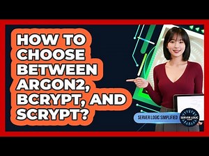 How To Choose Between Argon2, Bcrypt, And Scrypt?
