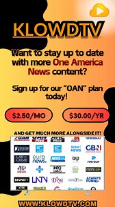 Sign up for our OAN plan to stay up to date with your favorite content from One America News! https://www.klowdtv.com/home.ktv #klowdtv #oan #news #breaking #trending #streaming | KlowdTV | Facebook
