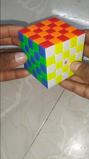 Checkerboard Pattern In 5X5 Cube 😱🤯😱🤯. #shorts #cubing