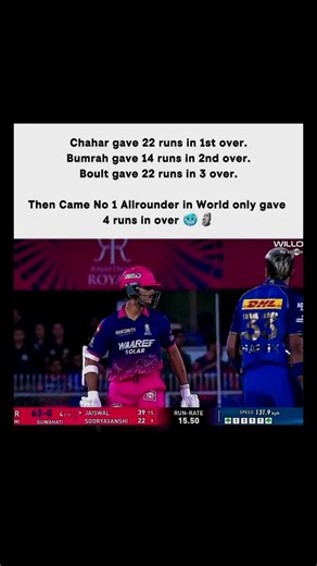 Chahar gave 22 run in 1st over 🥶✅