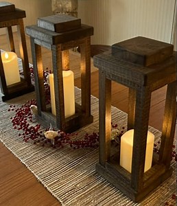 6 Bulk Wooden Lanterns Wedding, Centerpiece, 8 - 13 Inch Tall, Barn Farmhouse, Decor, Wedding Reception, Candle, Latern - Etsy