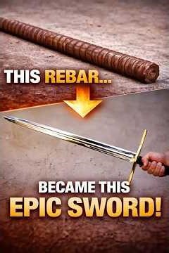 Metal barilla turned into a sword