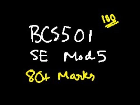 SE/SEPM MODULE 5 BCS501 Software Engineering and Project Management | 22 Scheme VTU 5th SEM CSE