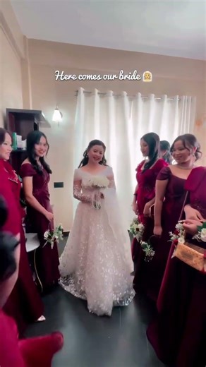 Here Comes The beautiful Bride And Her Girls #wedding #bridesmaids #herecomethebrides