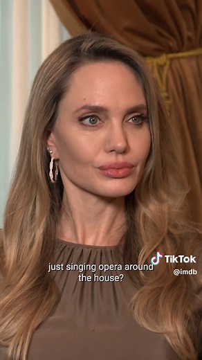 Angelina Jolie Singing Opera at Home