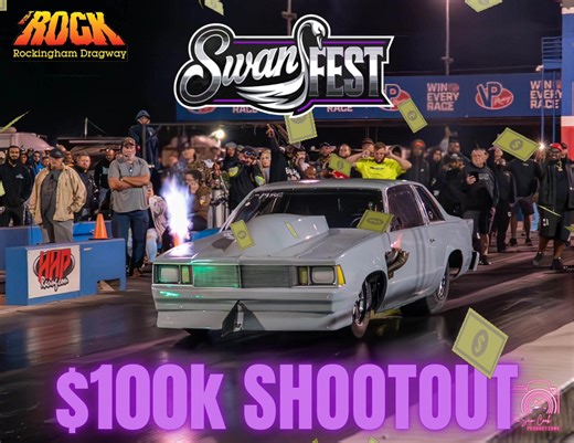 🔥 TONIGHT – $100,000 Extreme 275 Shootout! 🔥 at SWANFEST 25’ – $150,000 in payouts… ONE weekend… NO excuses 🏆 📅 October 2–4, 2025 📍 Rockingham Dragway ⏰ Spectator Gates: 3PM (Fri & Sat) 🎟️ TICKETS AT THE GATE 🎟 💵 Prices & Passes • Spectators – $40/day | 12 & under FREE • Tech Card – $40 (Fri & Sat) • Pit Side Parking – $100 (weekend) • RV Pit Side Parking – $150 (weekend) • Golf Cart Pit Pass – $50 (event) 👉 Free outside spectator parking --- 🔥 FRIDAY – OCT 3 • 10:00 AM – Racer Gate Op