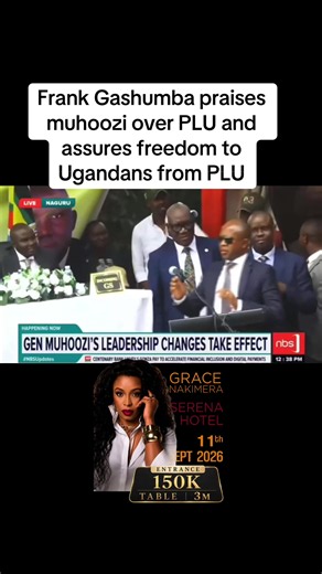 Frank Gashumba praises pLU President muhoozi and assure freedom on the Ugandans #binmedia #fyp #speakership #foryoupage #wabombacolline