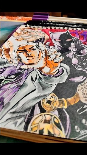 I draw Kira yosikage from jojo bizzare Adventure #shorts