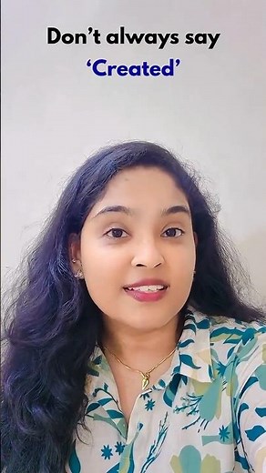 Why “Created” Isn’t Always Accurate #english #created