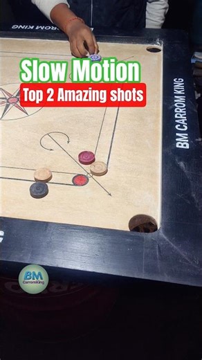 Carrom King 👑 Top 2 Amazing shots || Insane Carrom shots || Carrom Tutorial || #bmcarromking #carrom
