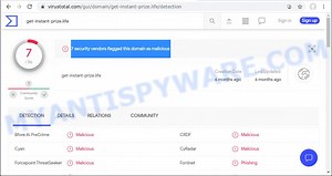 How to remove Get-instant-prize.life pop ups (Virus removal guide)