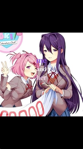 #NATSURI :: I LOVE MY GIRLFRIEND YAYAYAYAYA ₍ᐢ..ᐢ₎♡ :: this might flop but it’s okay because it’s natsuri and it’s about ml. #ddlc #wlw #fyp #yuri