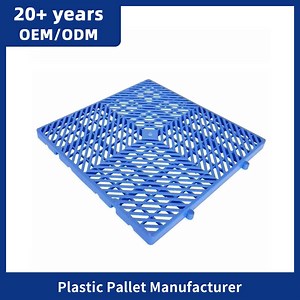 [Hot Item] HDPE 4 Way Entry Warehouse Use Stackable Flat Top Surface Large Small Mini Plastic Pallet for Sale