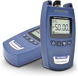 SPEEDWOLF Mini Portable FTTH Fiber Optical Power Meter (-50dBm~+26dBm),Handlend Optic Fiber Cable Tester Tool with FC Adapter for CCTV CATV Engineering Maintenance