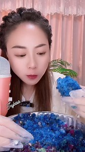 Full videos: Big blue ice chunks 💙 #icelover #iceasmr #iceeating #icevideos #mukbang #asmrsounds #asmr #trendingvideo #viralreelsfb #everyonefollowers | IcyBites ASMR