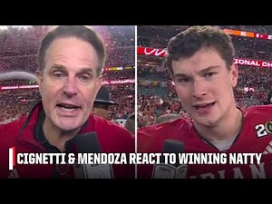 'WORDS CAN'T DESCRIBE IT!' - Curt Cignetti & Fernando Mendoza react to winning National Championship