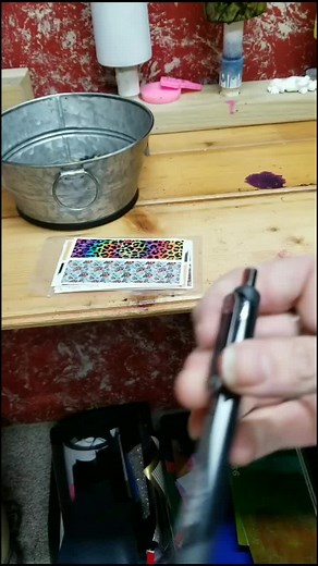 Quick pen tutorial with clear cast decals😍 #pentutorial #fyp #foryoupage #clearcastdecals #smallbusiness #ojakscreations