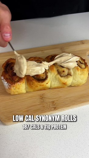 Low Cal Synonym Rolls Recipe with Greek Yogurt and Biscoff Icing