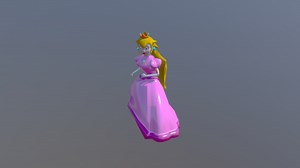 Prencess Peach Death - 3D model by AprilChan_n