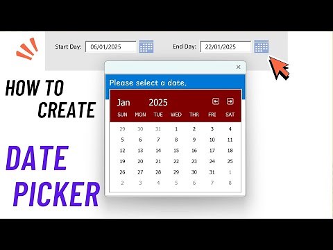How to make Excel Date Picker in 17 min (Free download)