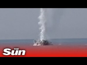 Deadly mine explodes off the coast of Romania after floating from Black Sea