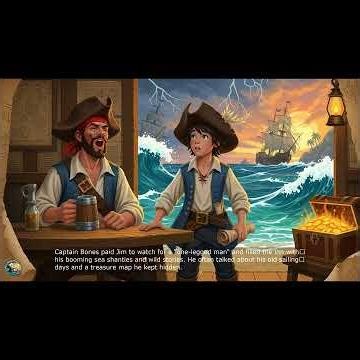 #Shorts [#KidsStory] 🏴‍☠️ Treasure Island Adventure! Pirates, Gold & Brave Jim Hawkins