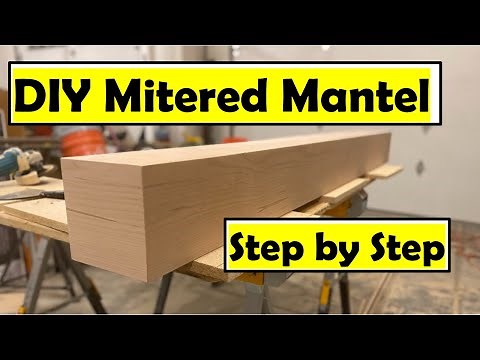 Modern Mitered Fireplace Mantel | DIY Mitered Mantel How To