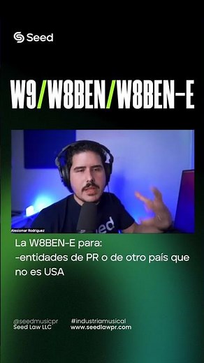 Cuál documento necesitas para recolectar tus regalías musicales | W-9 vs W-8BEN vs W-8BEN-E