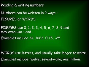Reading &amp; writing numbers - SlideServe