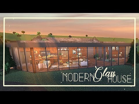 Modern Glass Beginner House 45k [Bloxburg Speedbuild] no large plot, no multiple floors