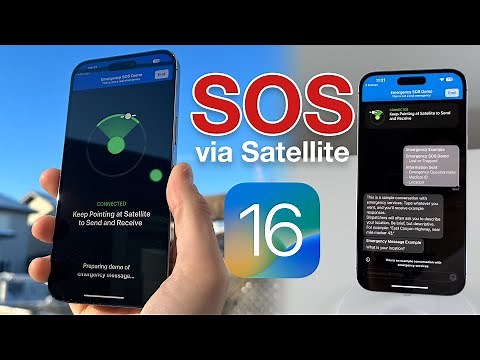 iPhone 14 SOS via Satellite demo + how to use