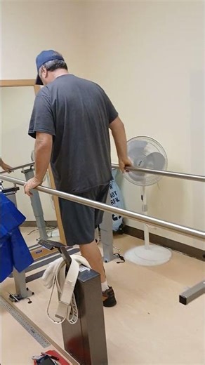 Taking my first steps using my new leg! My Amputation Journey