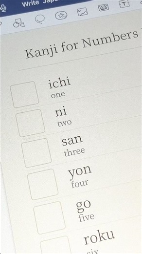 Numbers 1-10 | Japanese Kanji for Beginners