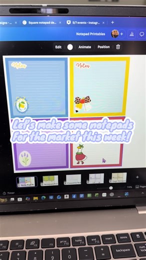 Creating Notepads for the Market: Day 1 Prep
