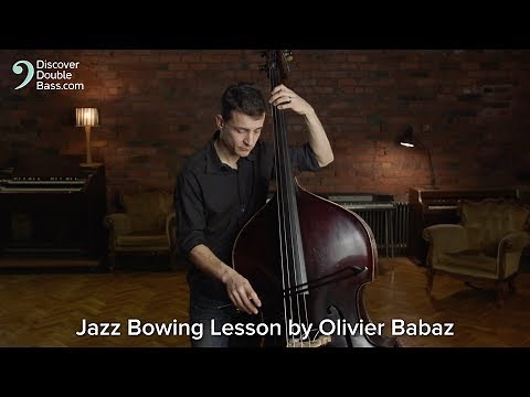 Pizzicato Phrases Played with the Bow - Jazz Double Bass Exercise