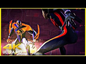 Spider-Man: Across The Spider-Verse (2023) - Miles Morales VS Spider-Man 2099 Scene [4K UHD]