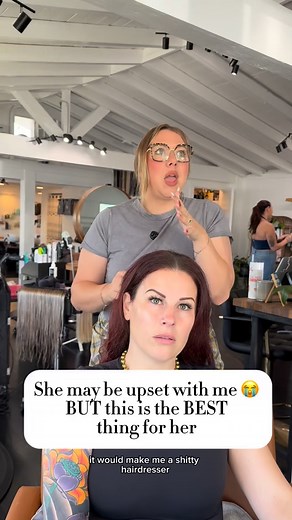 She may be upset with me… but this is the best thing for her. 💔✨ Sometimes, as stylists, we have to make tough calls — like telling a client we can’t do their hair today. Not because we don’t want to, but because we want what’s best for their long-term hair health and hair goals. In her case, her natural texture is full of body and curl — and adding straight extensions would only make things harder to manage. Instead, we’re going all-in with a full reset: 💧 Removing her current extensions 🌀 C