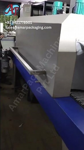 Fully Automatic Web Sealer with Shrink Tunnel for Bottles | High-Speed Bottle Packaging Machine