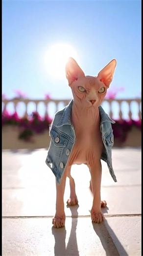 Sphynx Cat K-Pop Dance Battle in Italy 🇮🇹 #Shorts #Cat #Funny