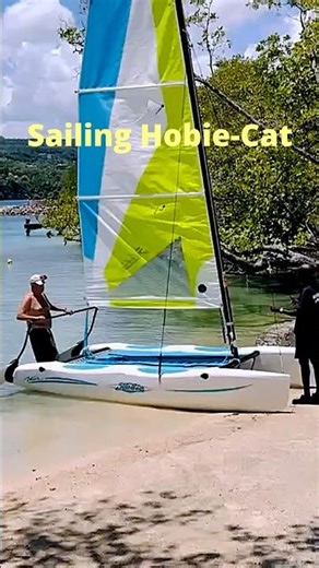 Sailing Hobie Cat in Jamaica #hobiecat