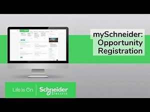 mySchneider: How to use Opportunity Registration Form | Schneider Electric