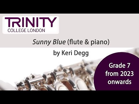 Sunny Blue - A Jazz-style jaunt for Flute and Piano by Keri Degg. Published by Masquerade Music (UK)